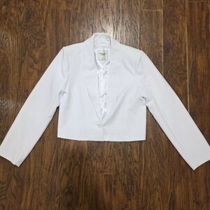 Abercrombie & Fitch White Cropped Women's Blazer